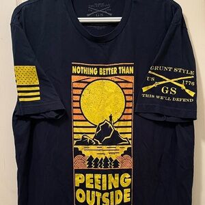 Grunt Style Men's Navy Graphic Tee